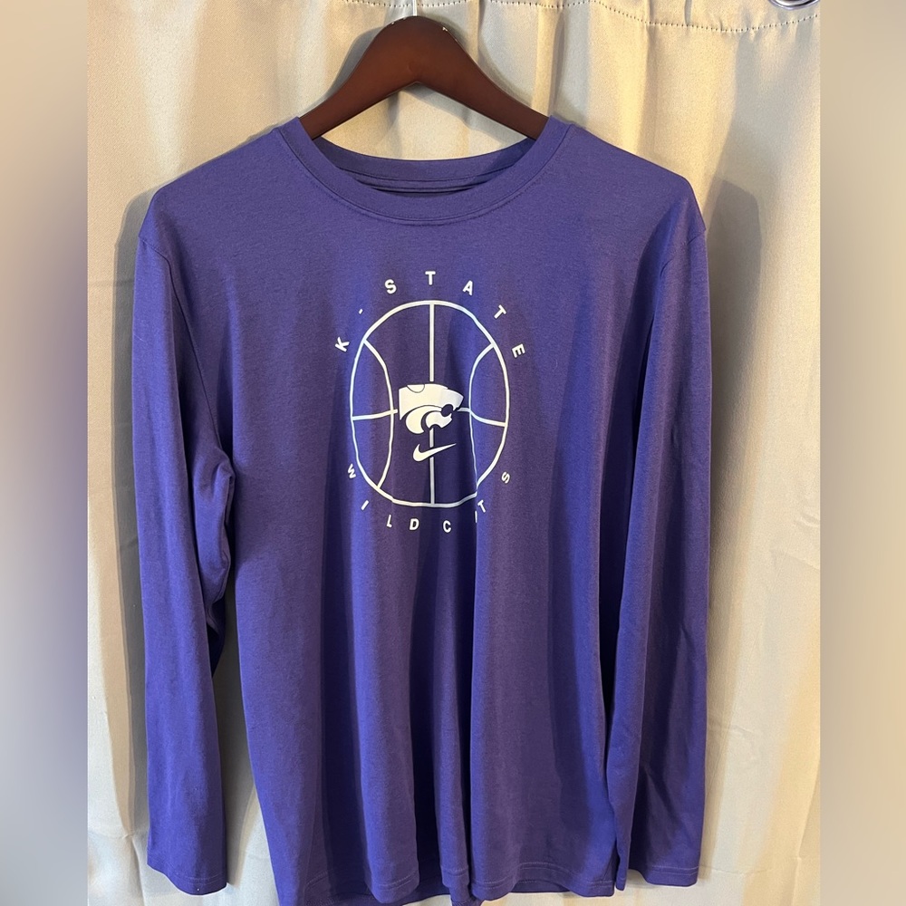 Team issue Nike Kansas state basketball long sleeve t shirt
